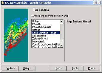 Winbud kosztorys - Import cennikw z programu Sage Symfonia Handel 