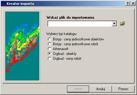 Programy do kosztorysowania, Winbud, kosztorysowanie,import katalogw, KNR, BCO